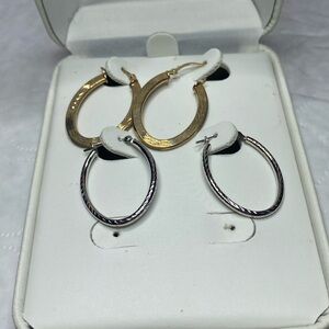 Two Sets of New Hoop Earrings